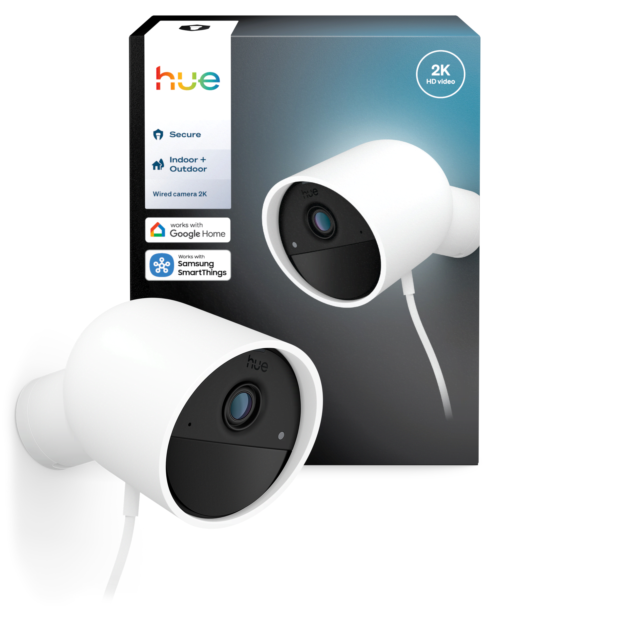 Philips Hue Secure 2K Wired Camera - White - Smart Home 929004258601