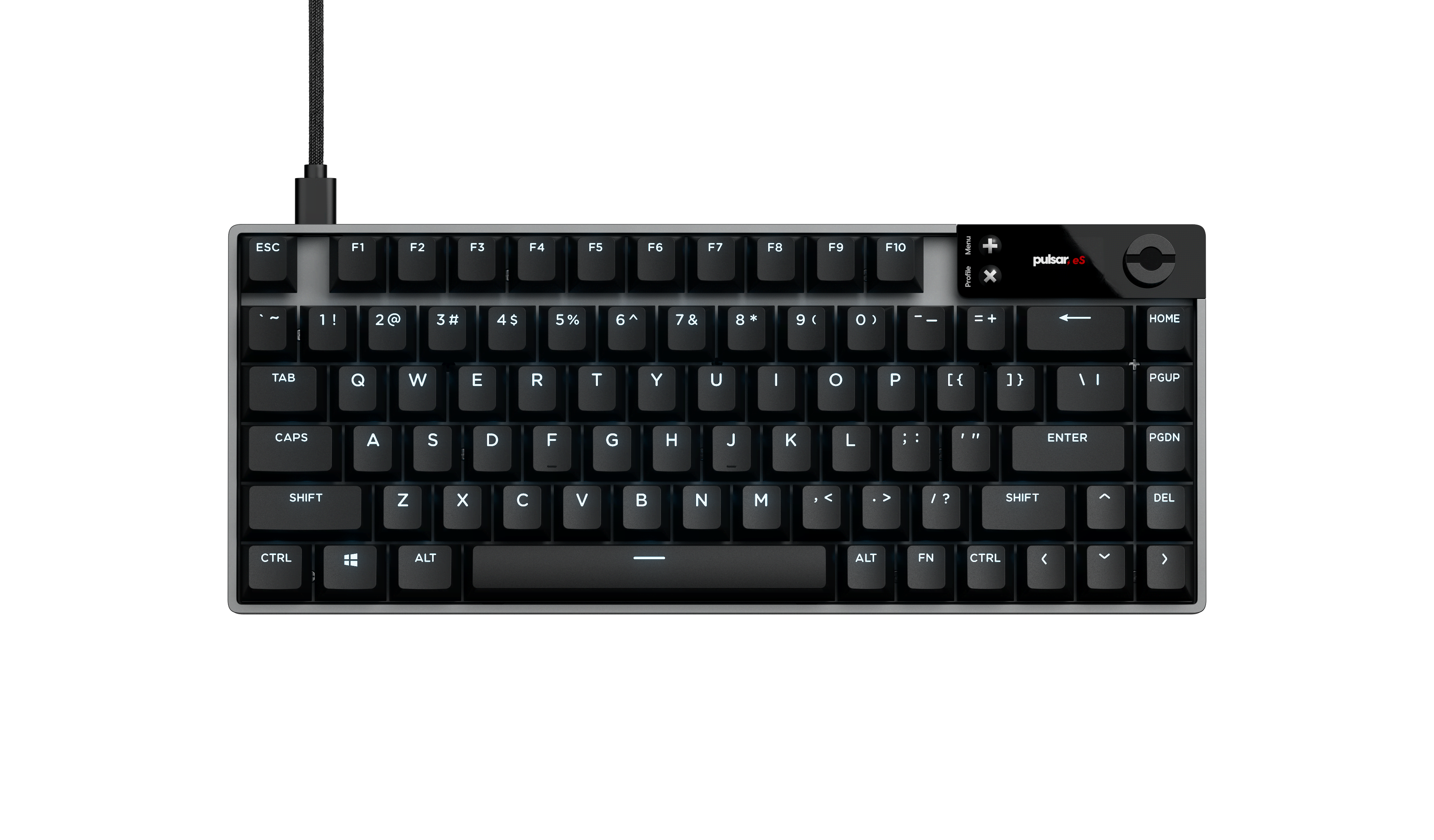 Pulsar eS HE 70 (Ansi) - Gaming Tastatur (Tkl) - 70% - Englisch (US) - Schwarz - Tastaturen