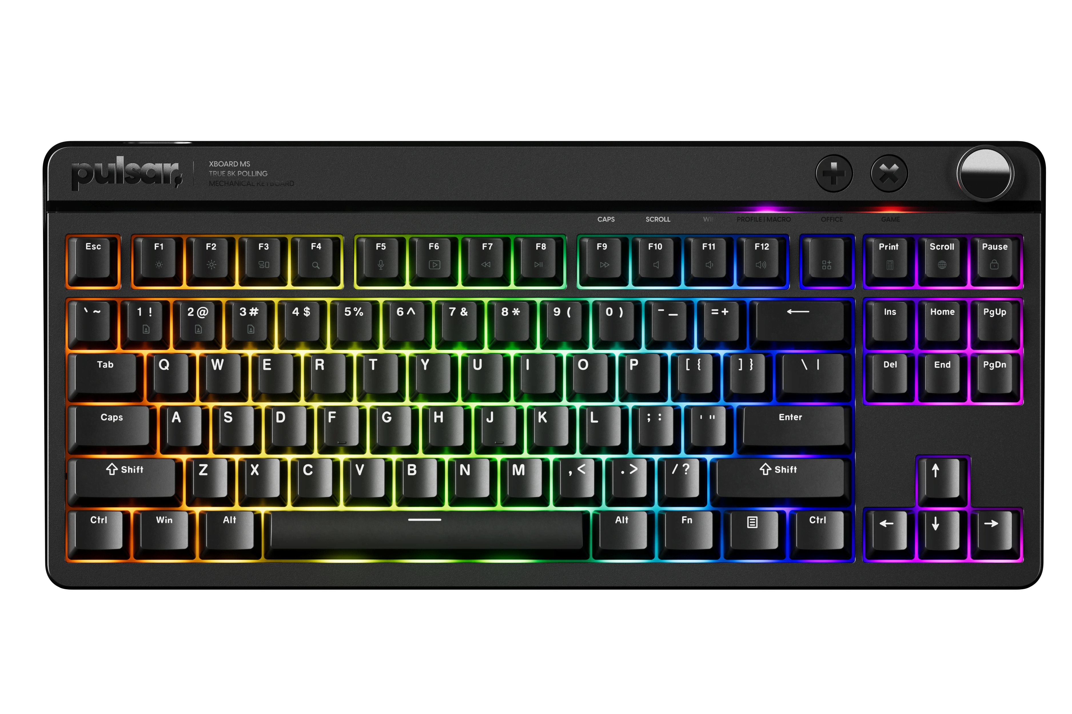 Pulsar Xboard MS Tkl (Ansi) - Gaming Tastatur (Tkl) - 80% - Englisch (US) - Schwarz - Tastaturen Xbms01