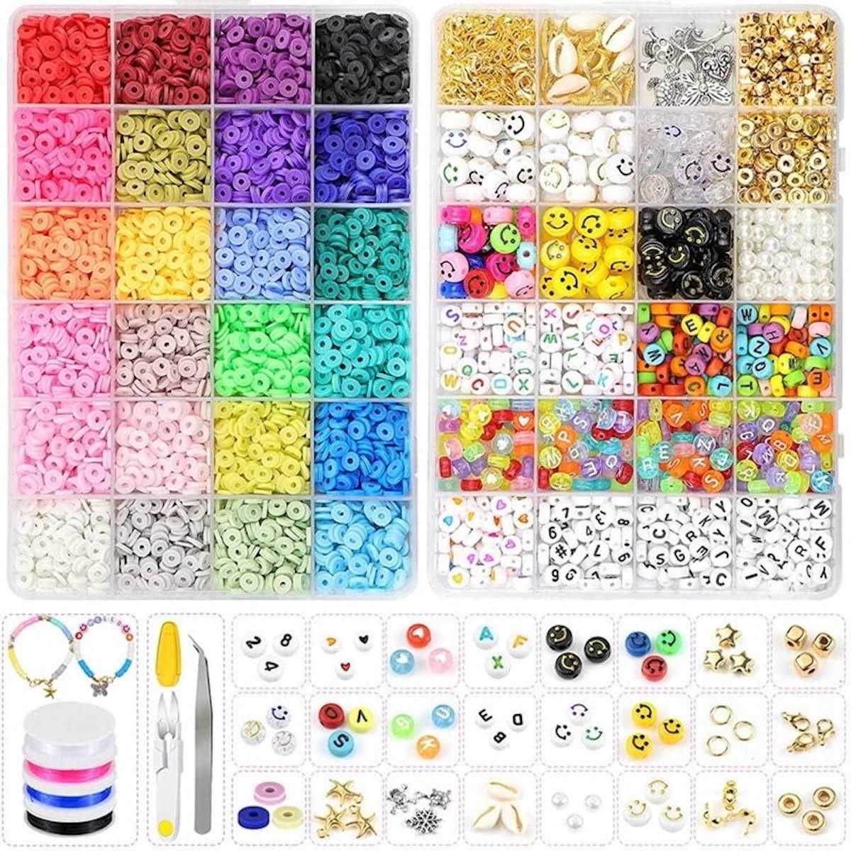 Pro Merkki Schmuckset - Heishi- & Charm-perlen - 7000 Stk. - Hobby Zubehoer