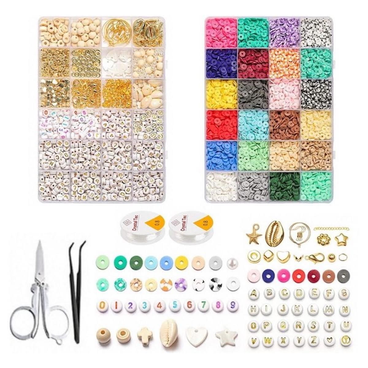 Pro Bohème Schmuckset - Heishi- & Charm-perlen - 6000 Stk. - Hobby Zubehoer