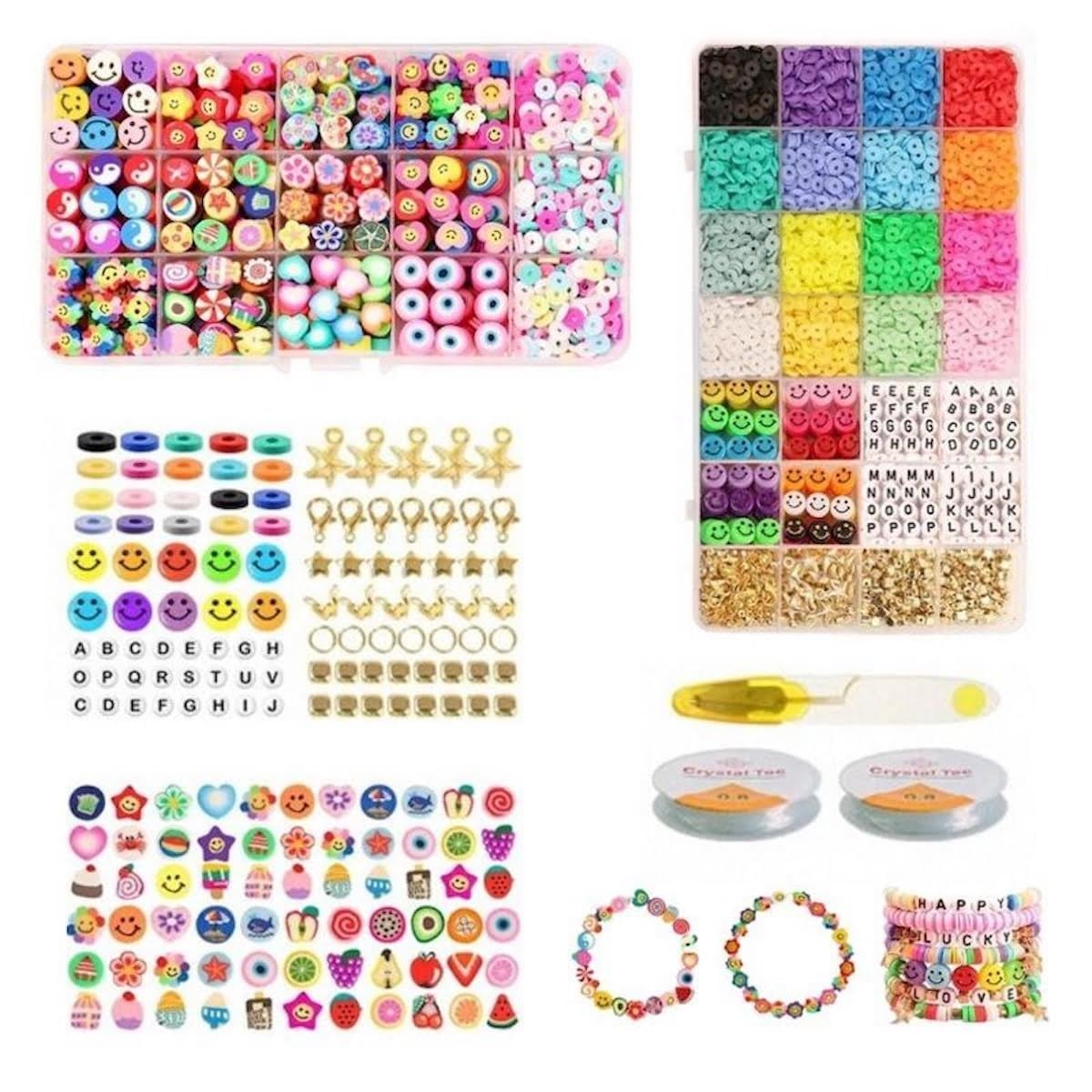 Pro Fimo Schmuckset - Heishi- & Charm-perlen - 4500 Stk. - Hobby Zubehoer 7110-2