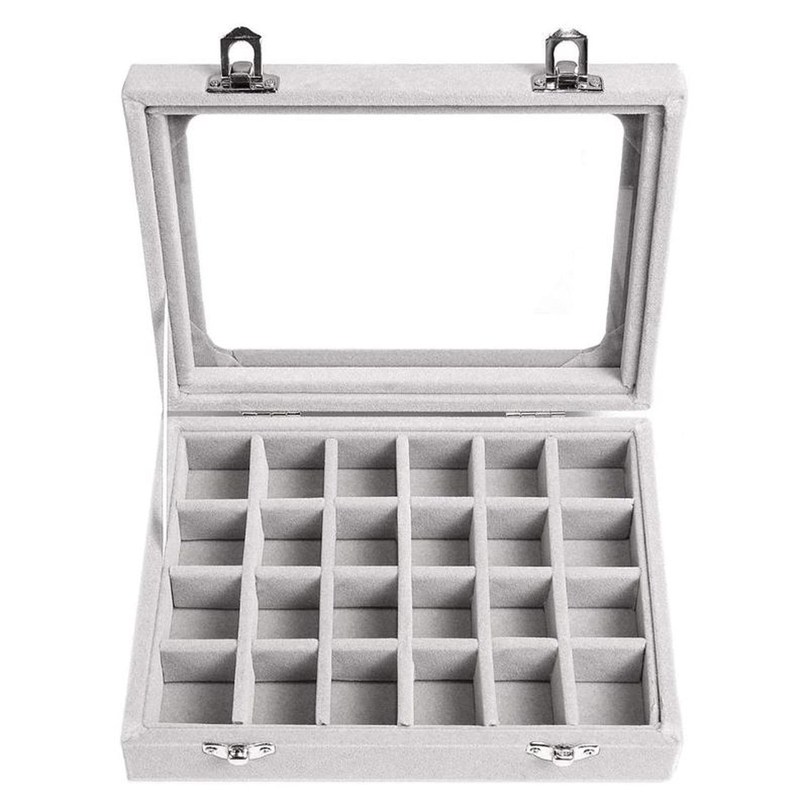 Uniq Schmuckbox - Velours Grau - Sonstige Koerperpflege 6418-1