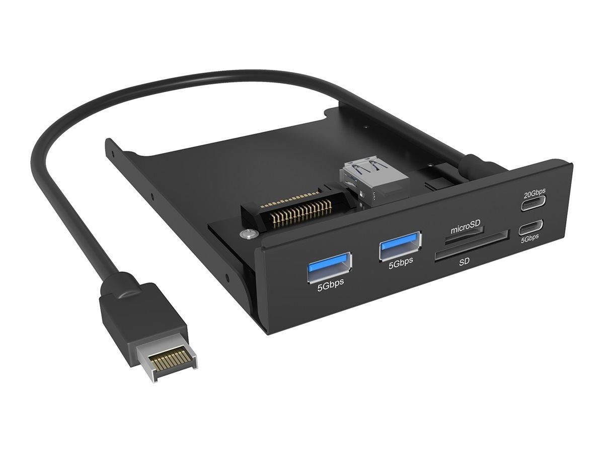 Icy Box Ib-hub1419-i3 Usb-hubs - 4 - Schwarz - Usb Hubs