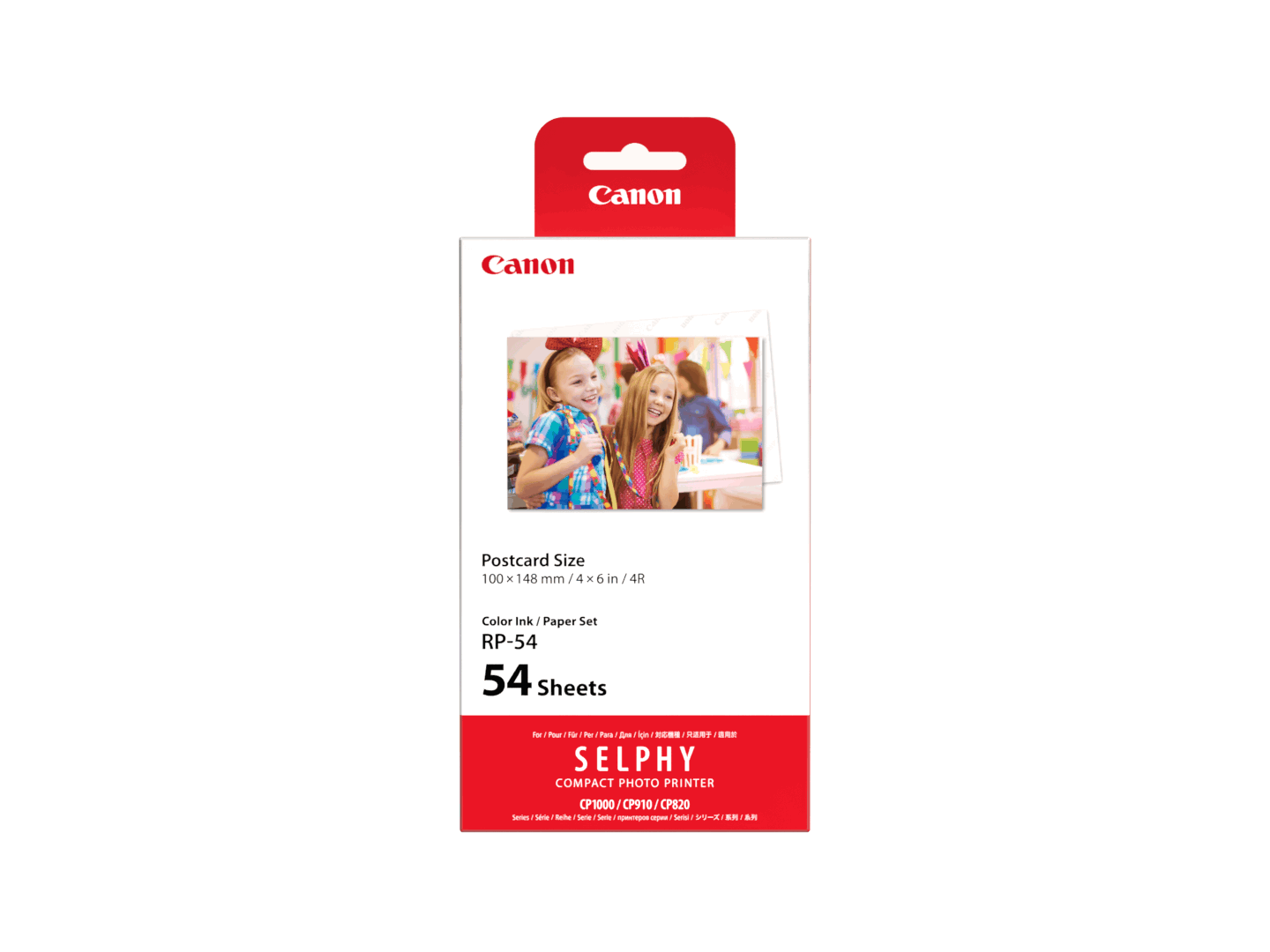 Canon Rp-54 Color Ink Paper Set For Selphy - Papier Fotopapier Und Etiketten