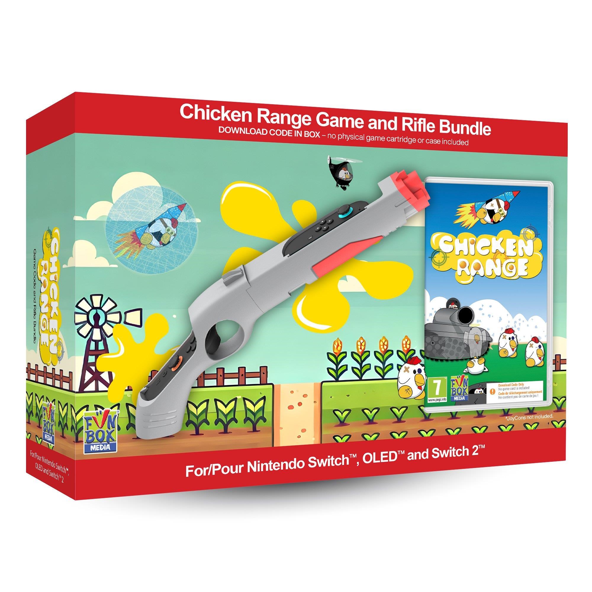 Chicken Range Game With Rifle Bundle (Code in a Box) - Nintendo Switch 2 - Shooting - Pegi 7 - Spiele Nswcrbun001