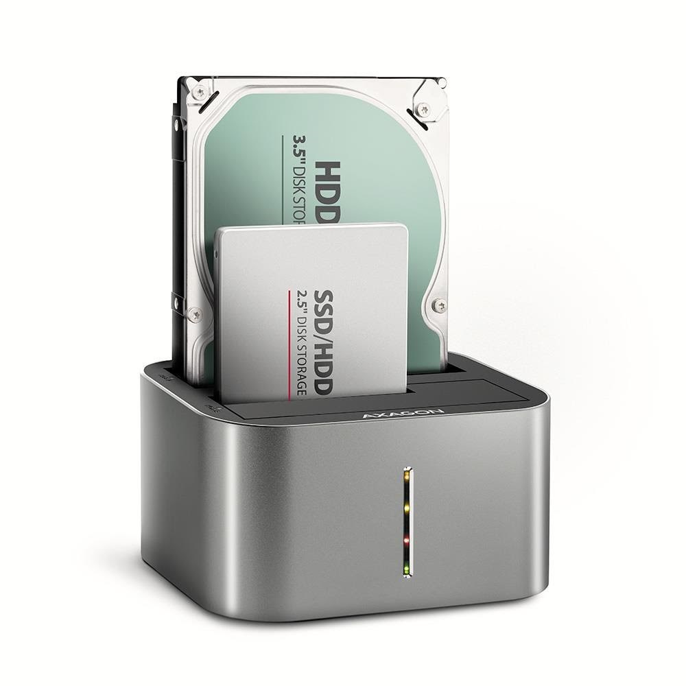 Axagon Superpeed Usb-c Dual Hdd/ssd Dockingstation Mit Klonfunktion - Festplatten Zubehoer