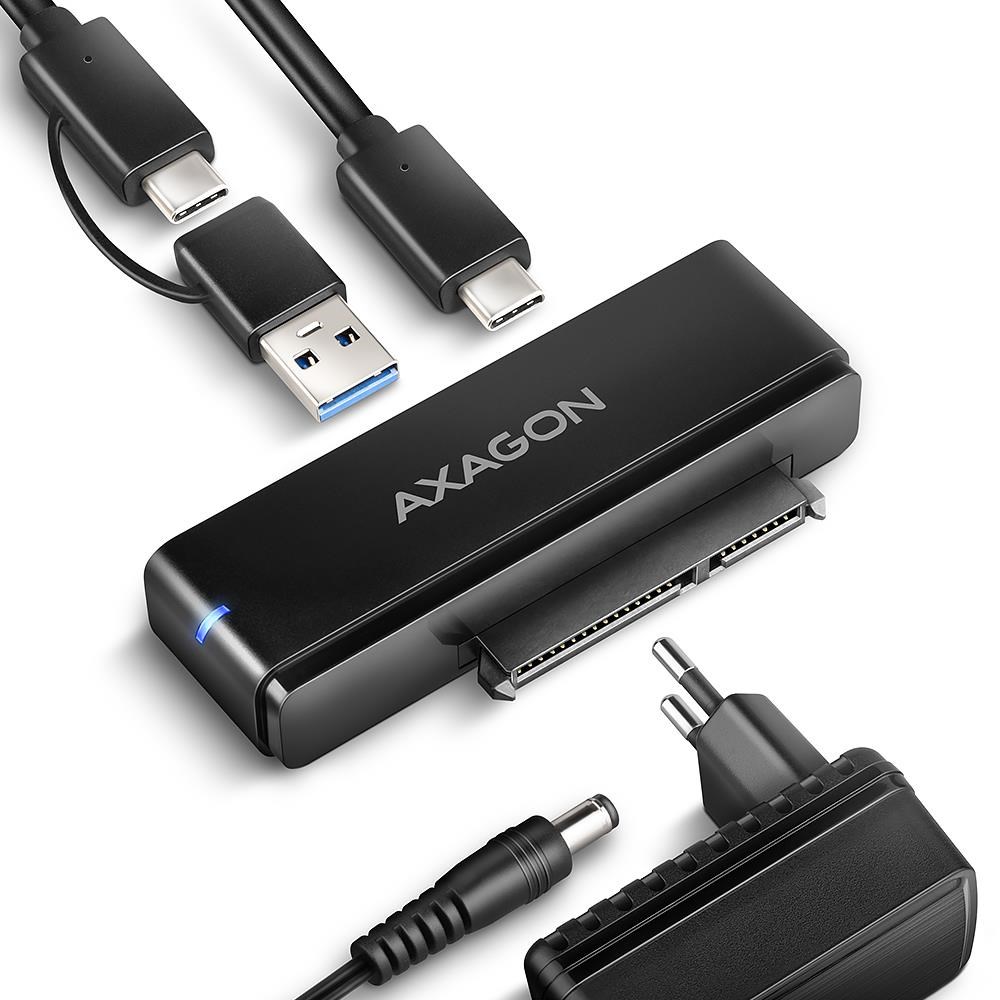 Axagon Fast Port X Usb-c 10 Gbps Adapter Für 2.5" / 3.5" Sata Hdd/ssd - Festplatten Zubehoer Adsa-fpx