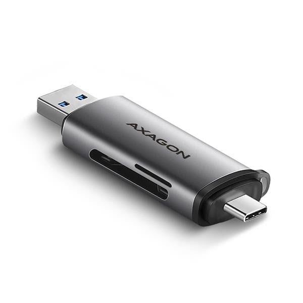 Axagon Superspeed Usb-c & Usb-a SD / Microsd Kartenleser - Speicherkarten Lesegeraetadapter Cre-sac