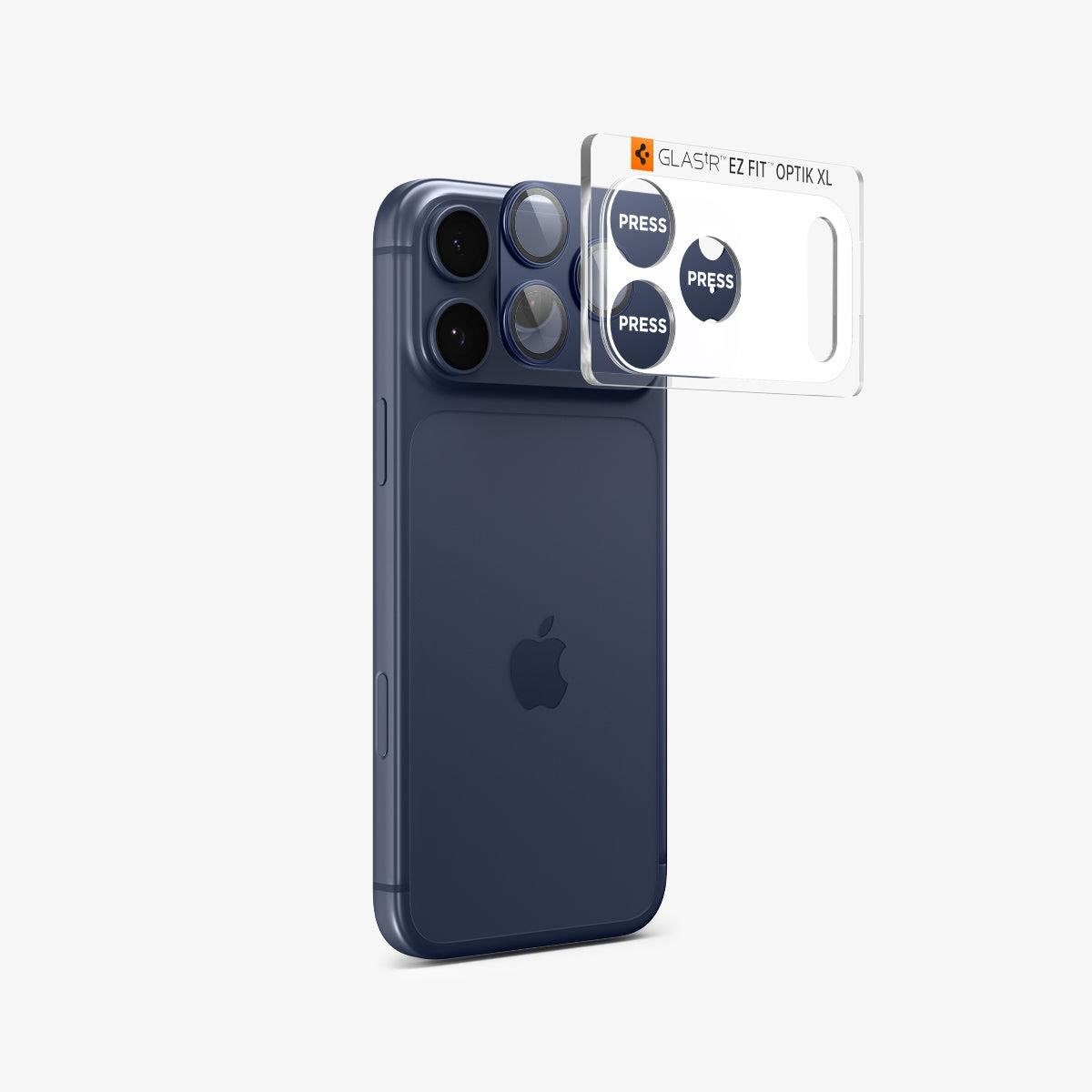 Spigen Glass tR EZ Fit Optik Pro XL 1 Pack - Blue - Iphone 17 Pro Max - Handys Schutzfolie Agl10651