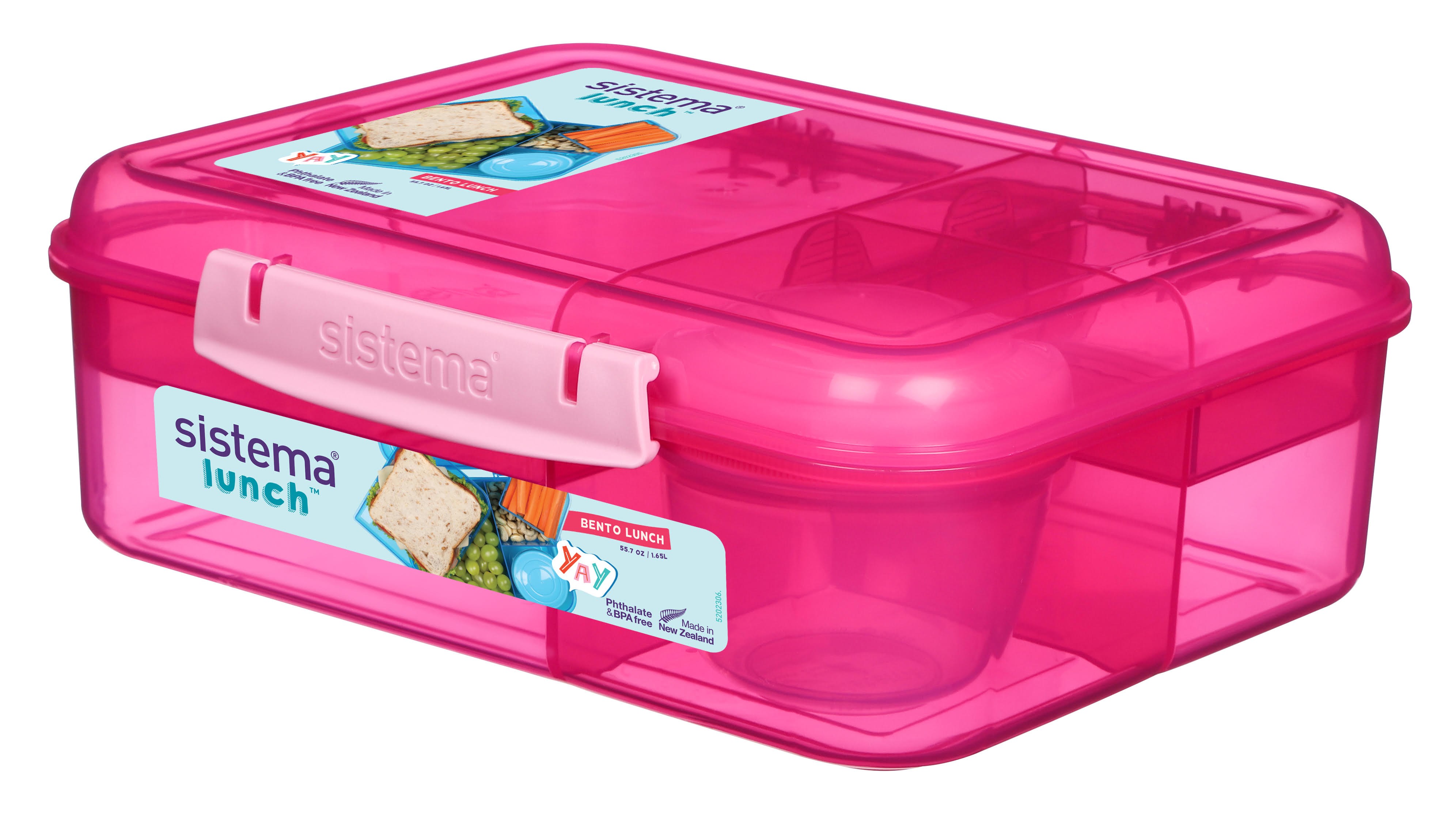 Sistema 1.65l Bento Lunch Pink - Kuechengeraet