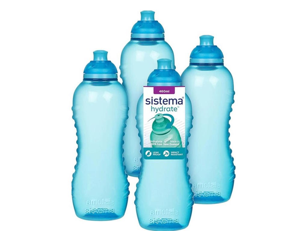 Sistema 460ml Squeeze Bottle Blue 4 Pack - Kuechengeraet 82013