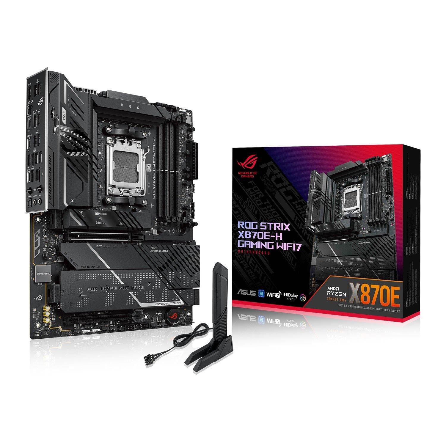 Asus Rog Strix X870e-h Gaming Wifi7 Mainboard - Amd X870e - Amd Am5 - Ddr5 Ram - Atx