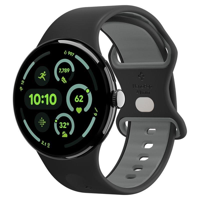 Spigen Nano Pop Band - Black Sesame - Google Pixel Watch 4/3/2/1 41mm - Smartwatch Accessories