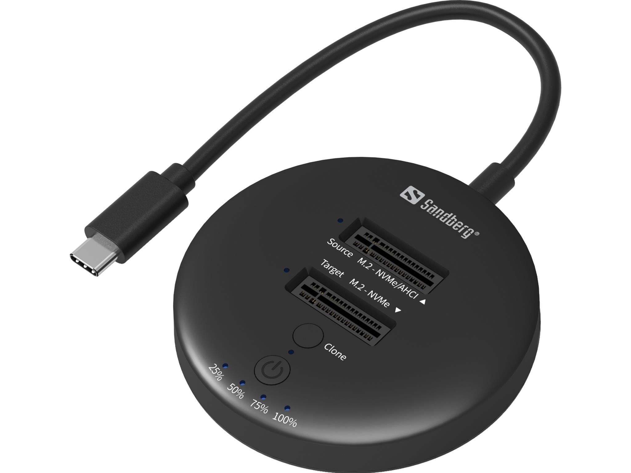 Sandberg Usb3.2 Cloner Dock For Nvme M.2 Ssd - Festplatten Zubehoer