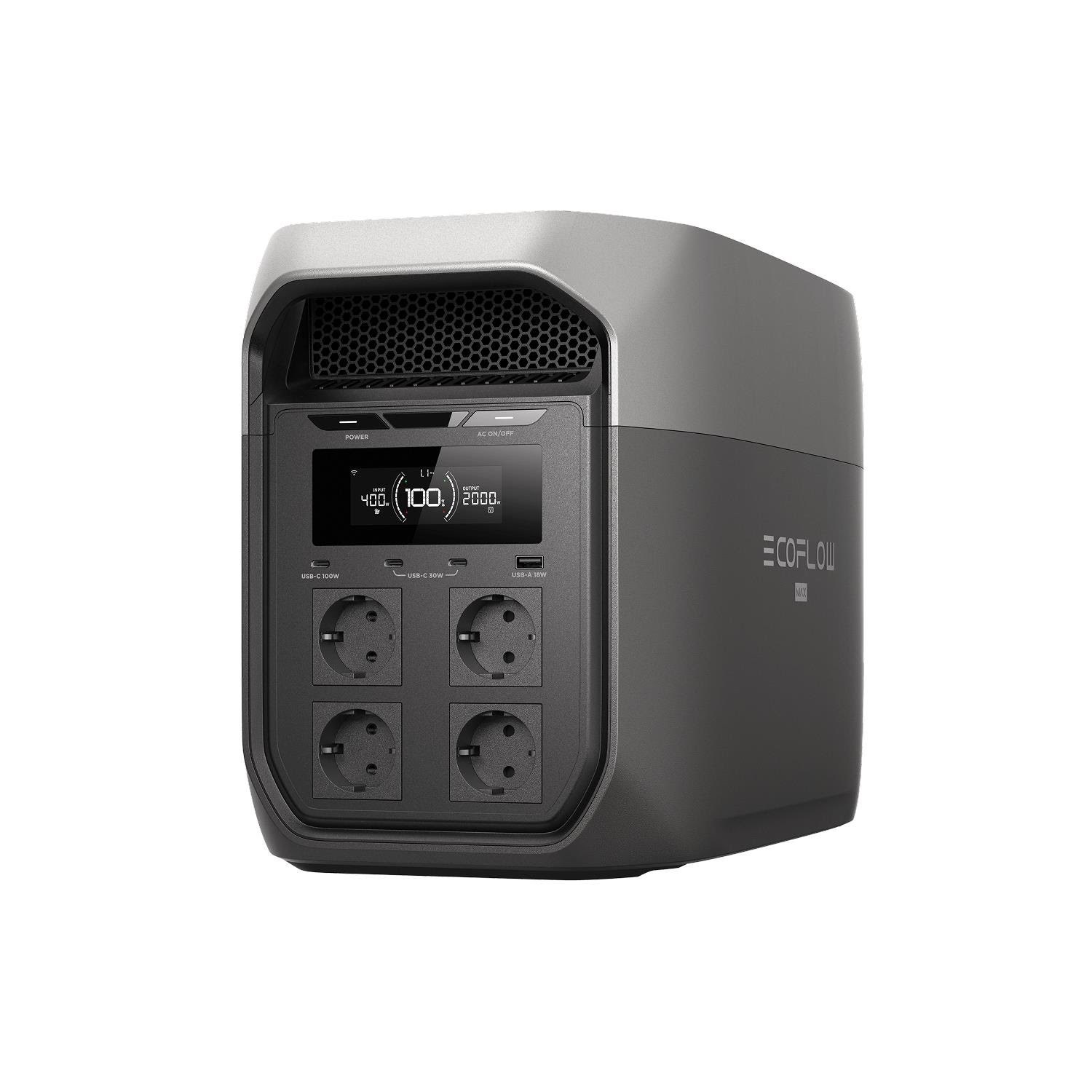 Ecoflow Delta 3 Max - 2048wh - Kraftwerk Efd3m-g-eu-cbox
