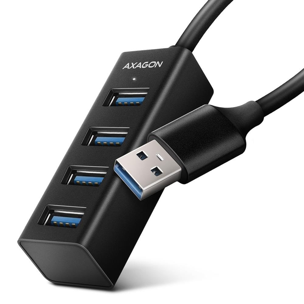 Axagon Superspeed Usb-a Mini-hub Usb-hubs - Usb 3.2 - 4 - Schwarz - Usb Hubs