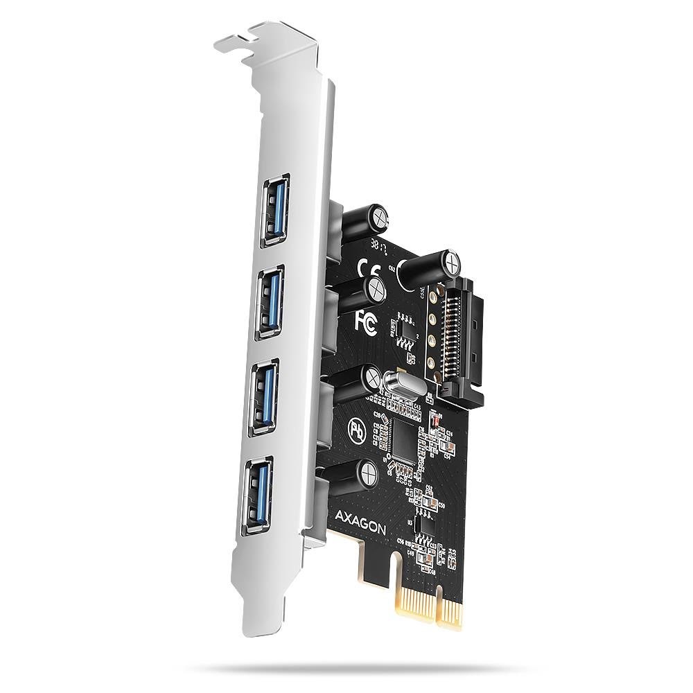 Axagon 4 × Usb-a 5 Gbps Externe Ports Pcie-karte - Controller