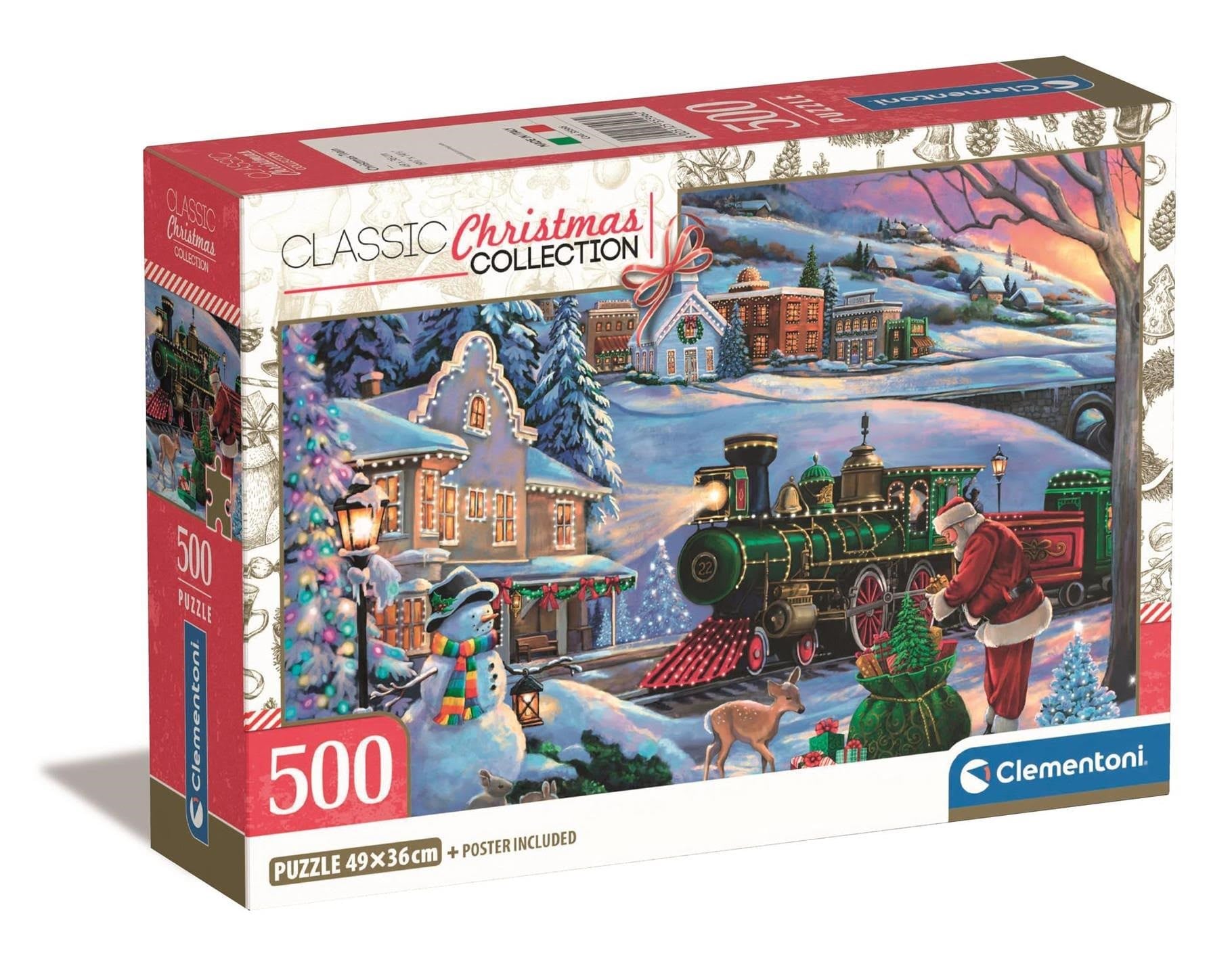 Clementoni Puzzle Hqc Xmas Train, 500-teilig 2D Puzzles