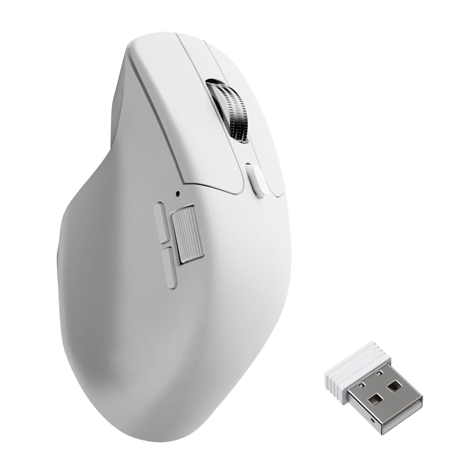 Keychron M6 Silent - Light 86g Wireless 8K - Gaming Maus (Weiß)