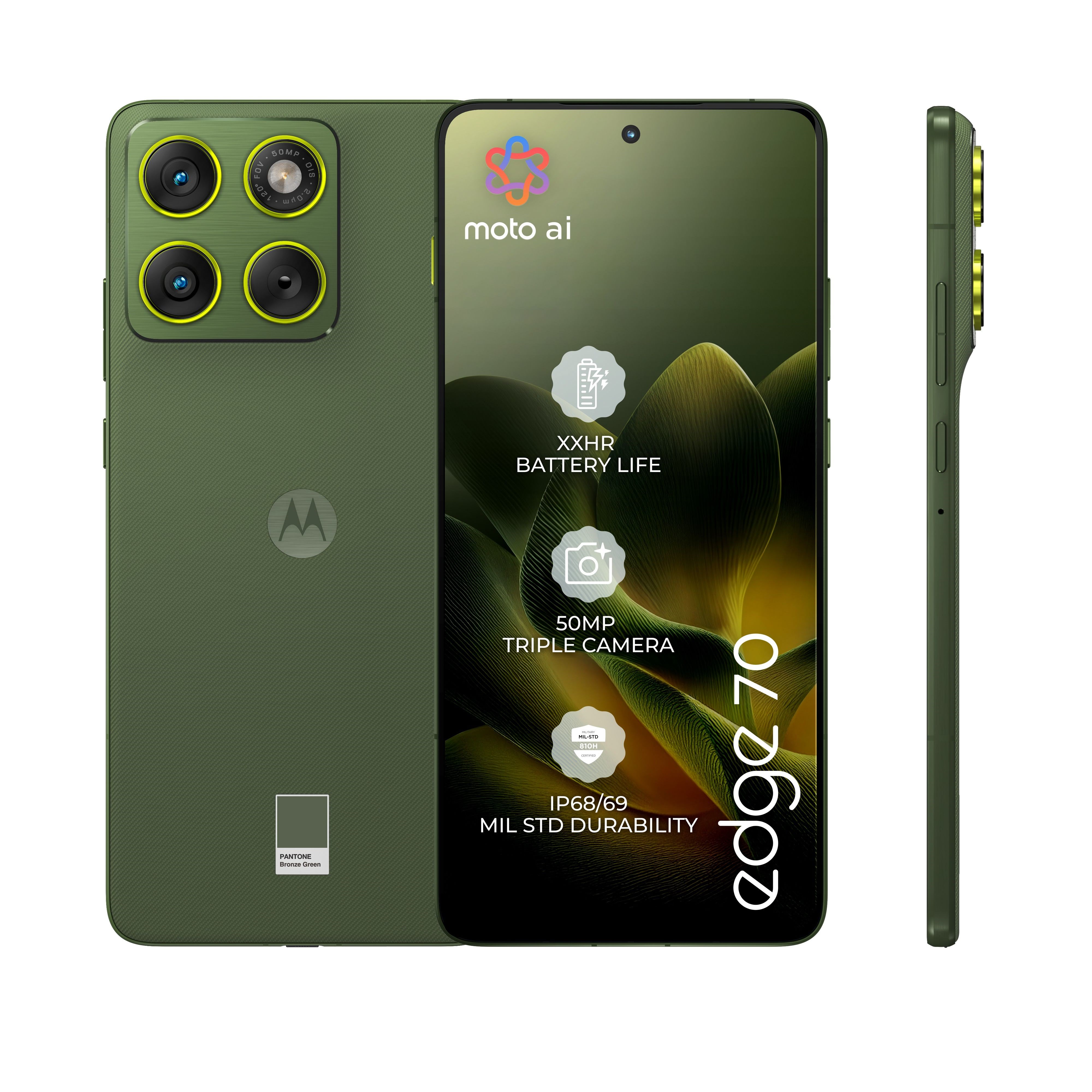 Motorola Edge 70 512gb/12gb - Pantone Bronze Green - Handys Smartphones