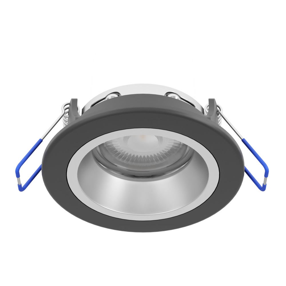 Eglo Yebra-z Matter Recessed Spot Ø87 Rgb/cct 490lm Black/silver - Smart Home