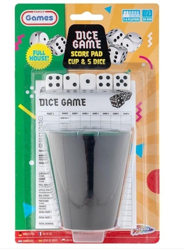 Creative Craft Group Yahtzee Set Cup Block And Dice - Spielzeug