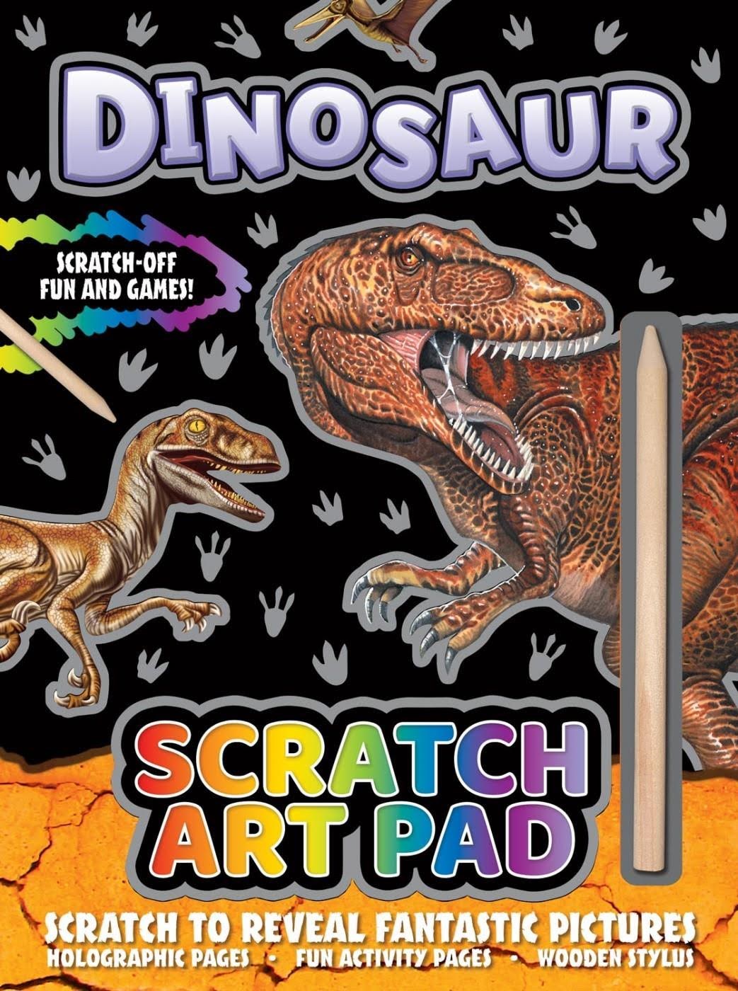 Alligator Dinosaurus Scratch Art Pad - Hobby Zubehoer 3465