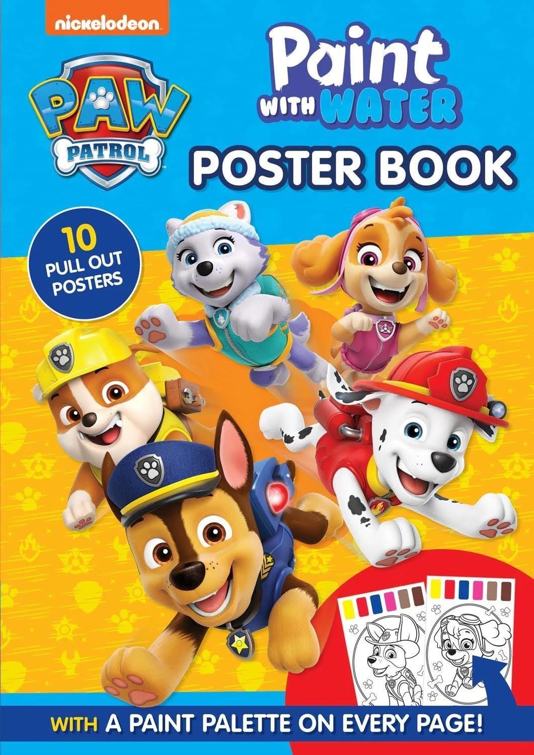 Hobby Mate Paw Patrol Paint With Water Book - Hobby Zubehoer 3632