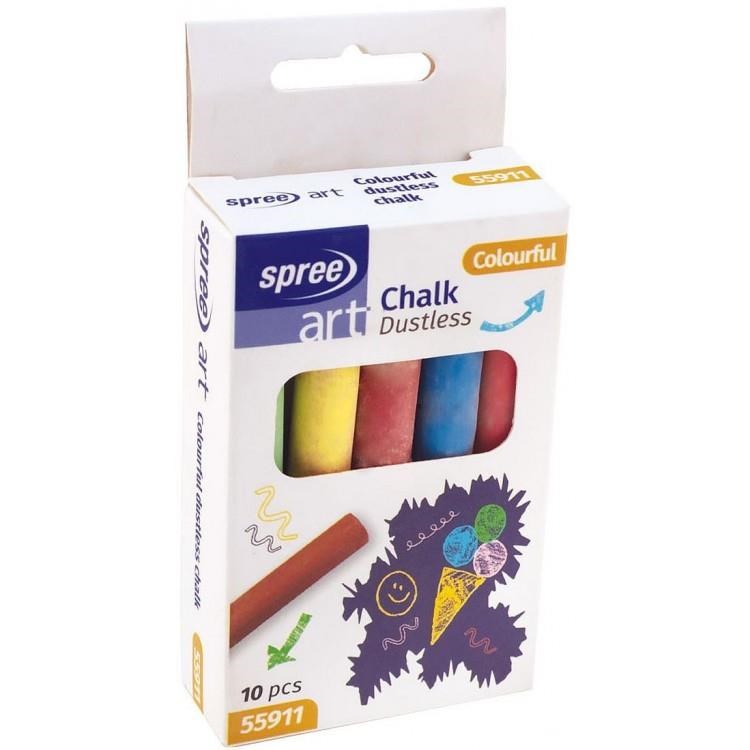 Spree Chalkboard Chalk 10 Pcs. Ass. - Utensilien Zum Schreiben Und Zeichnen