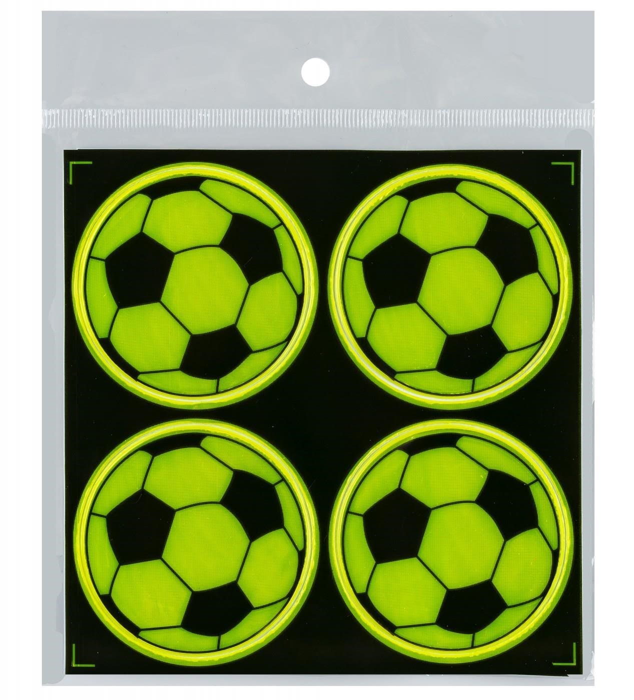 Centrum Reflective Stickers 4 Pcs. Ø50mm. Footballs - Papier Fotopapier Und Etiketten 80383