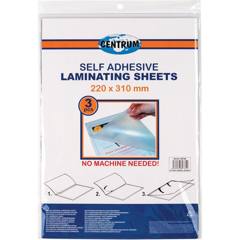 Centrum Lamination Pockets 22*31 cm 3 Pcs. - Hobby Zubehoer 80784