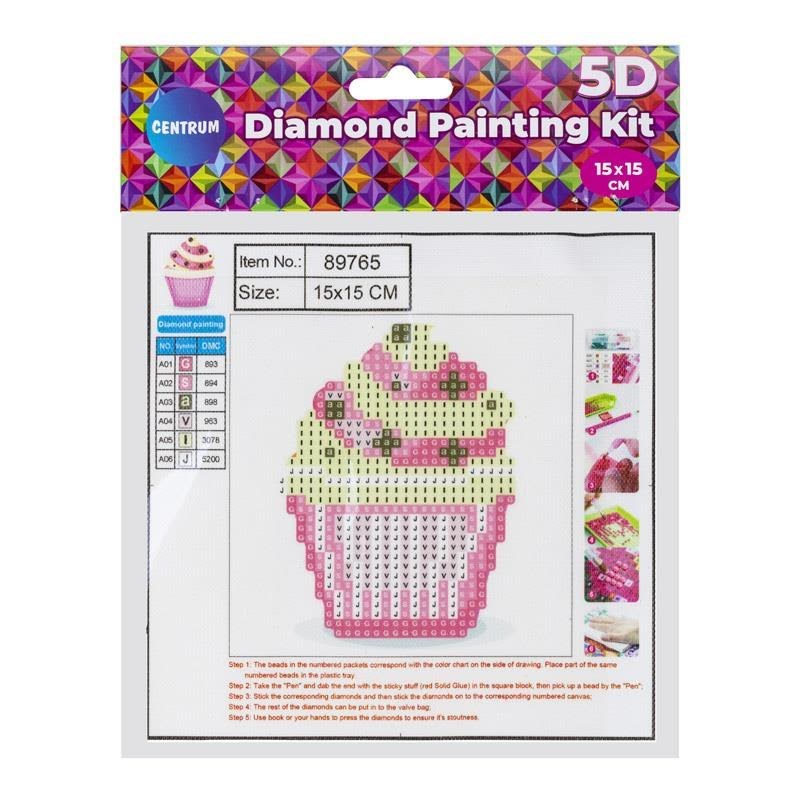 Centrum Diamond Painting 15*15cm. Cupcake - Hobby Zubehoer