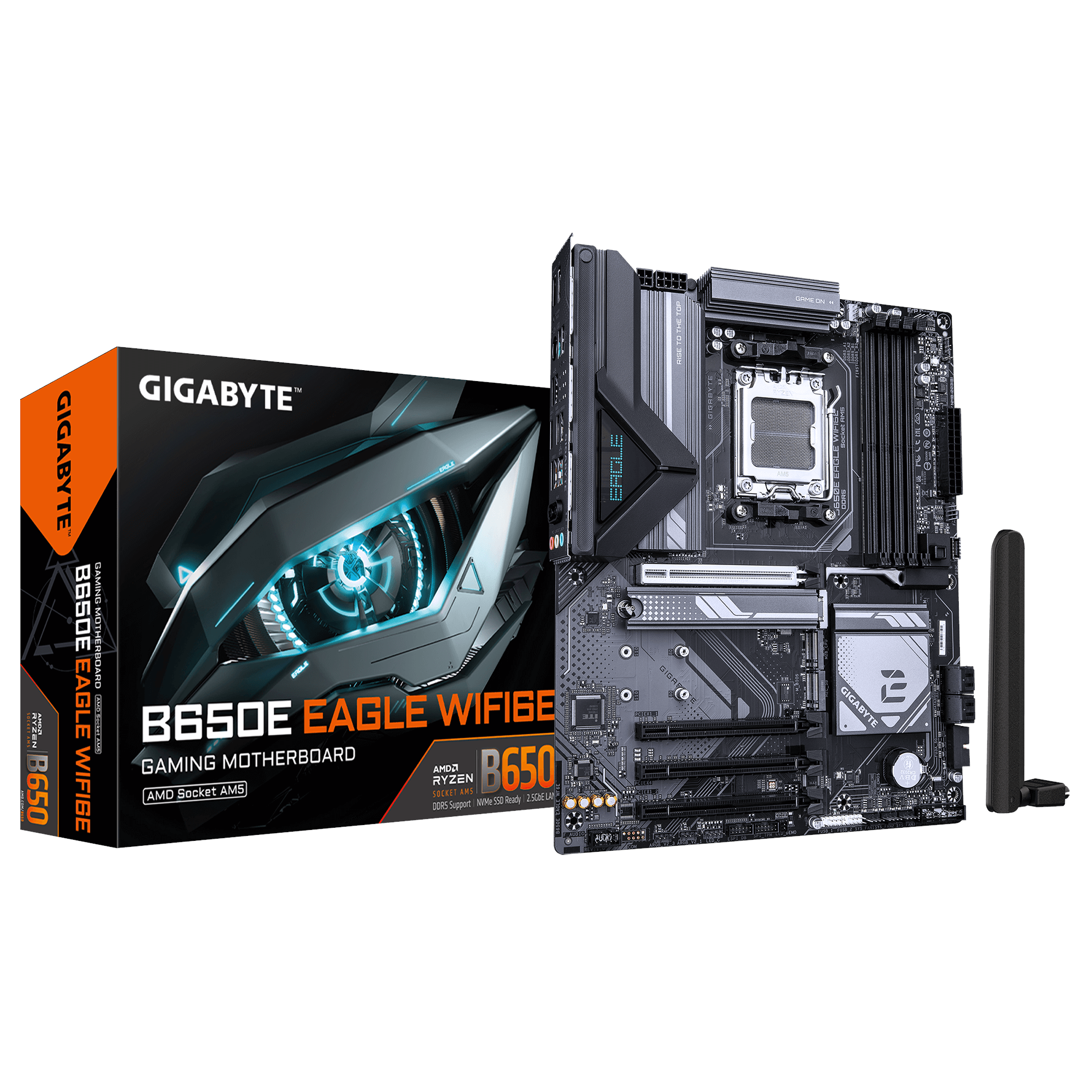 Gigabyte B650e Eagle Wf6e Mainboard - Amd B650 - Amd Am5 - Ddr5 Ram - Atx