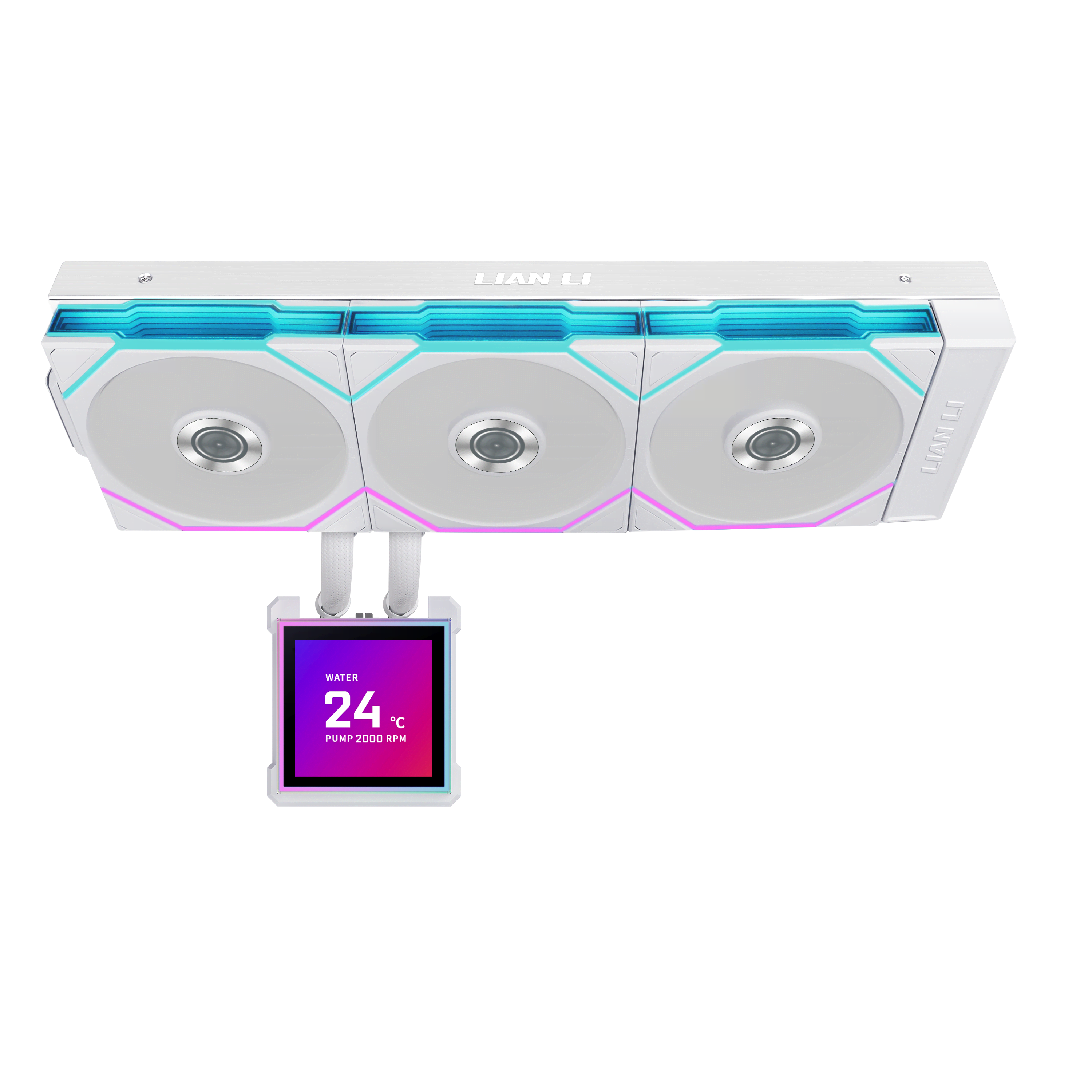 Lian Li Hydroshift II Lcd-s 360tl Wireless - Cpu-wasserkühlung - Max 33 Dba - Cpu Kuehler Weiß Mit Rgb-beleuchtung Ghs2lcds36tw