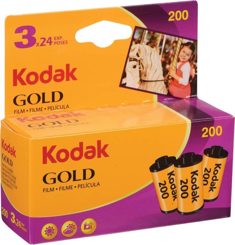 Kodak 135 Gold 200 Carded 24x3 - Photo Film