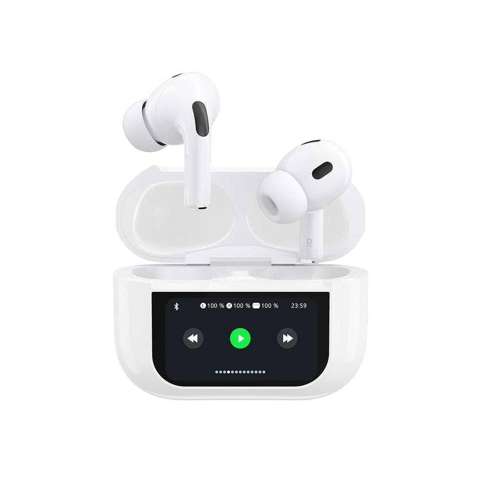 Kopfhörer - Dudao U19 In-ear Tws Wireless Bluetooth 5.3 Headphones With Led Display - White - Kopfhoerer/headsets