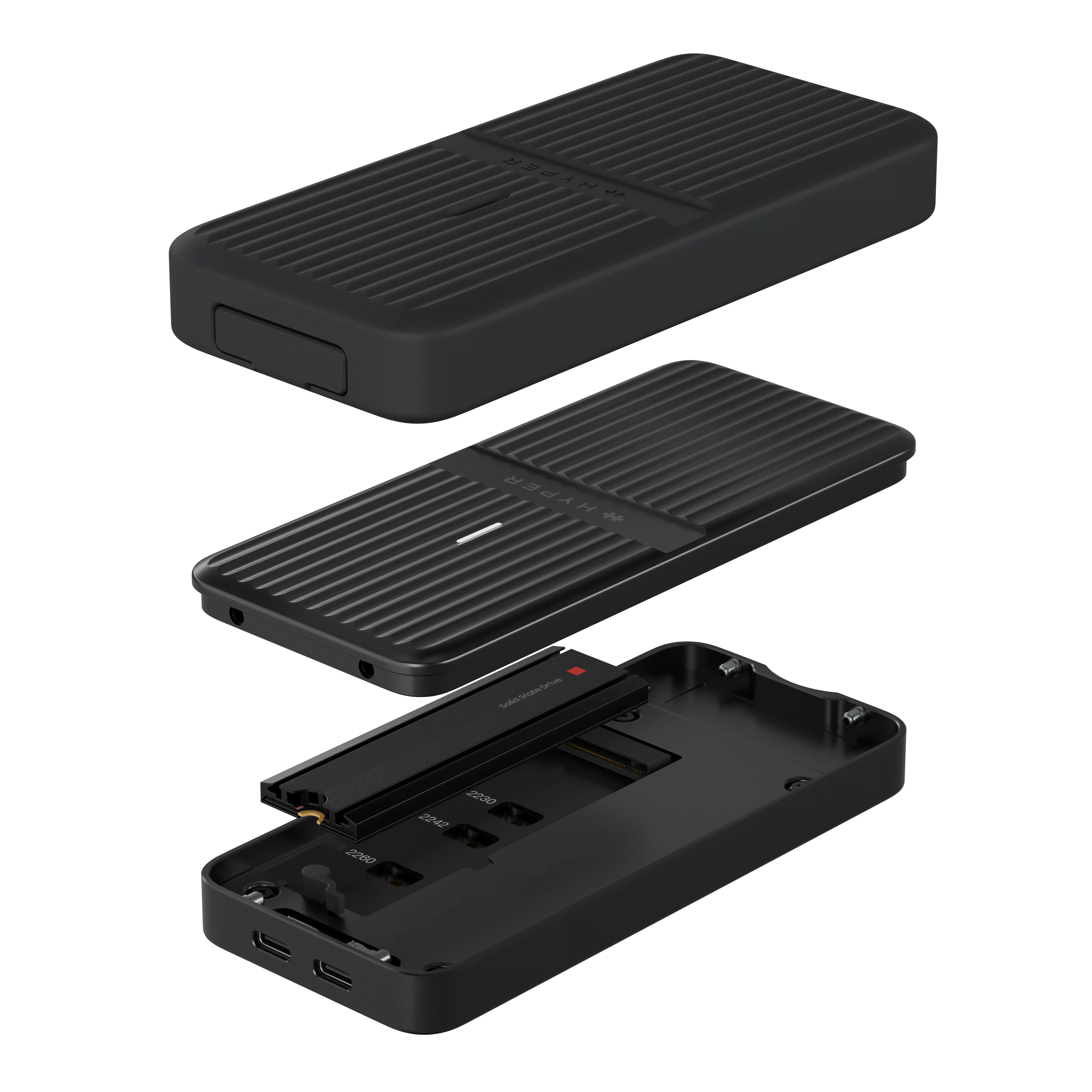 Hyper Drive Next Usb4 M.2 Pcie Enclosure - Dockingstationen Hd2500gl