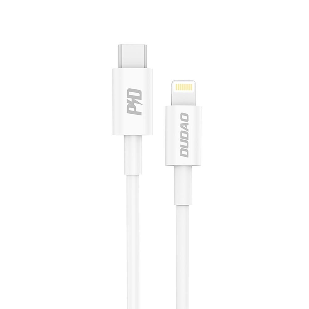 Dudao L6x Usb-c - Lightning PD 20w 1m Cable - White - Usb Kabel