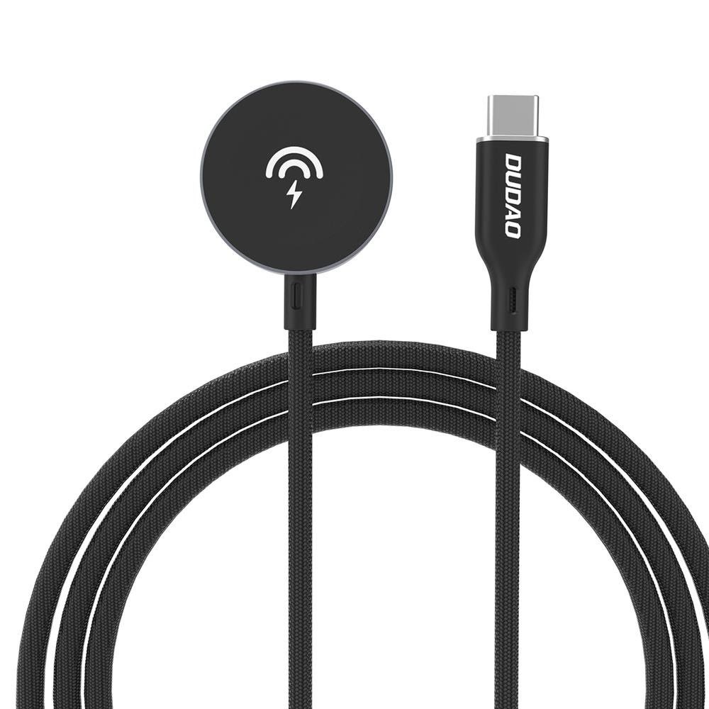 Dudao A12c Inductive Charger For Apple Watch 1.2m - Black - Usb Kabel Schwarz 6976625333509