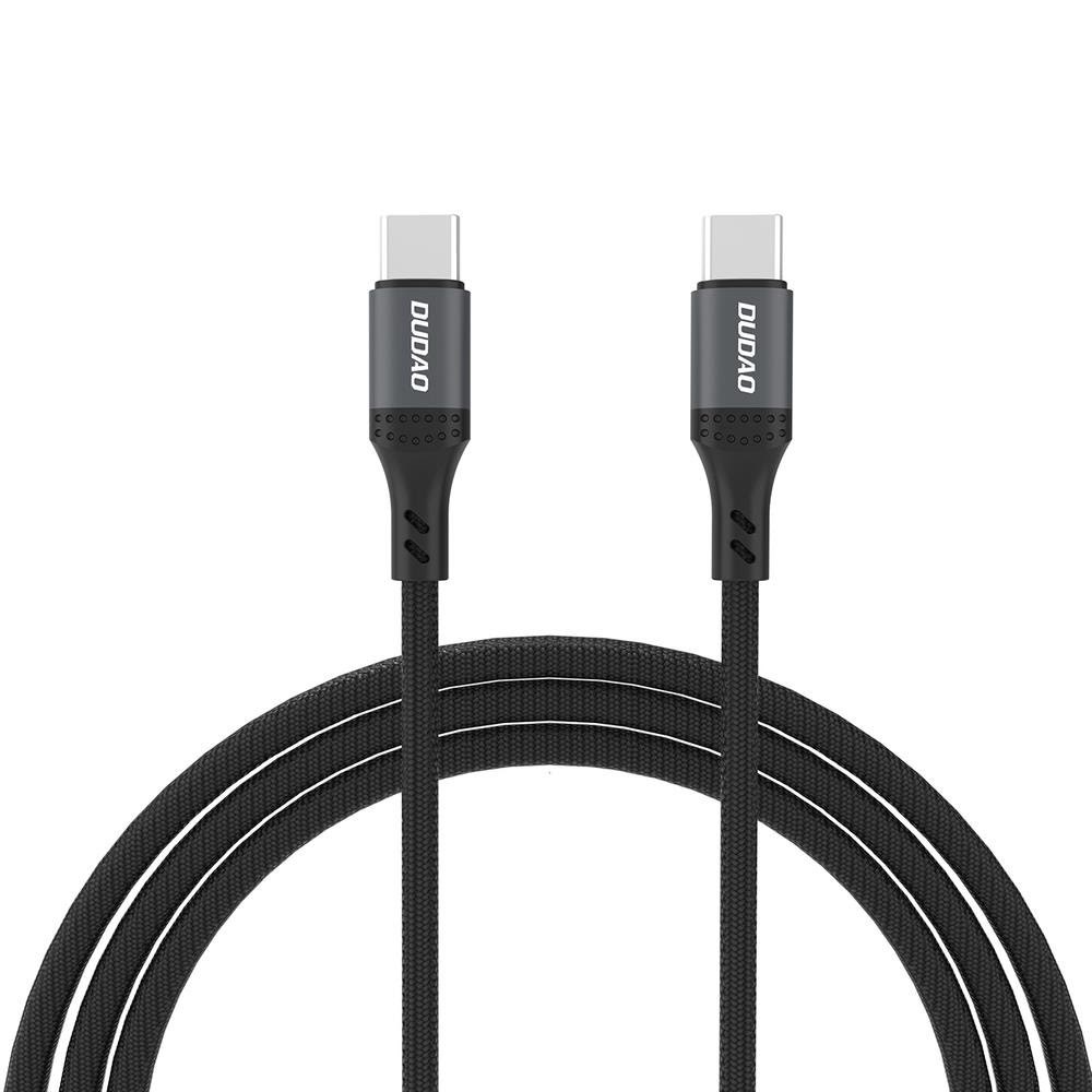 Dudao L3cc Usb-c - Usb-c 60w 2m Braided Cable - Black - Usb Kabel Schwarz 6976625333066