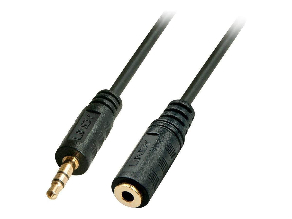 Lindy Premium Audio Extension Cable - 10 m - Audio Kabel Schwarz 35656