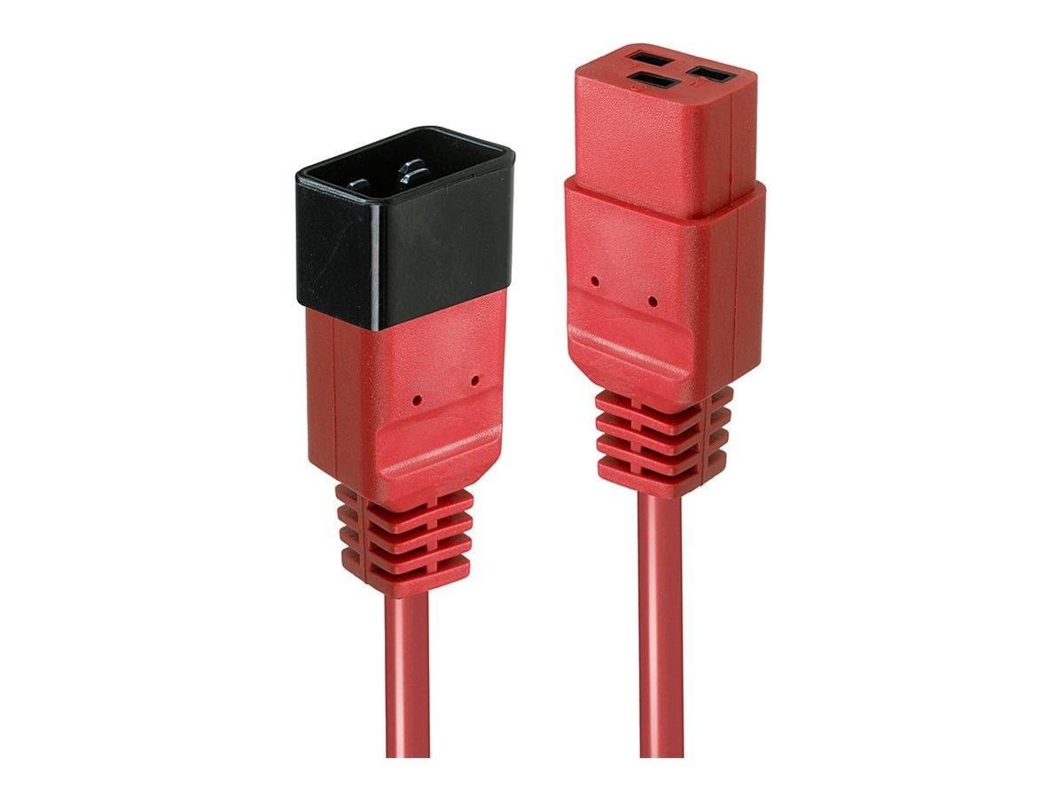Lindy - Power Extension Cable - Iec 60320 C19 to Iec 60320 C20 - 3 m - Stromkabel Extern