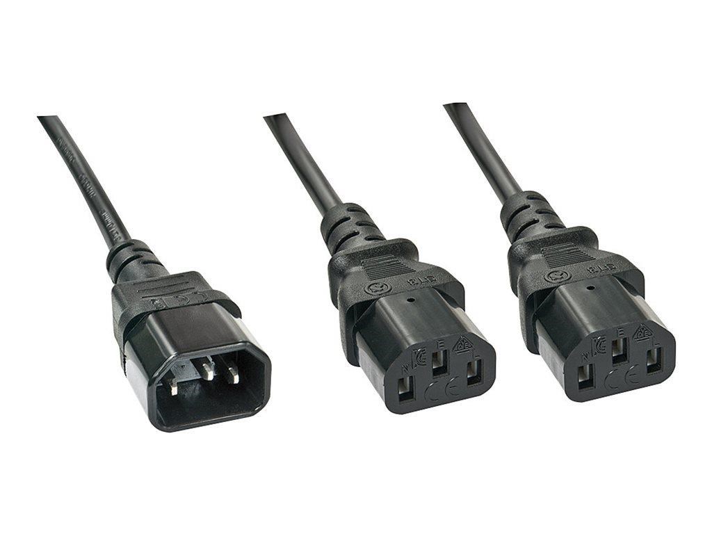 Lindy - Power Splitter - Iec 60320 C14 to Power Iec 60320 C13 - 1 m - Stromkabel Extern
