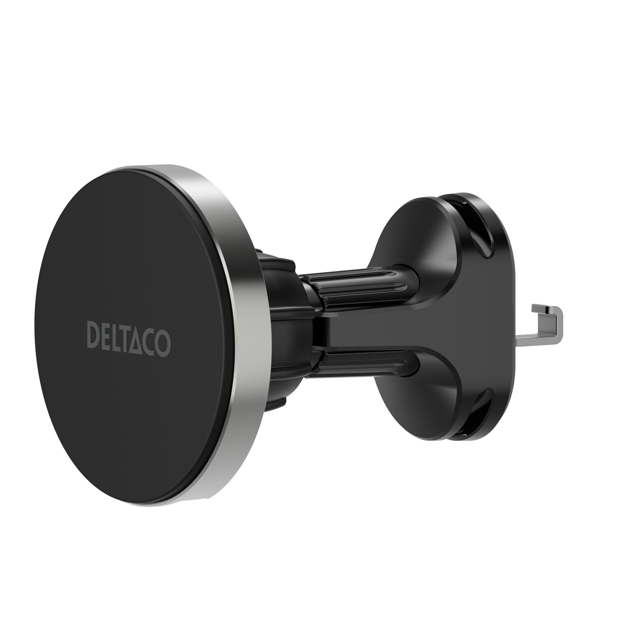 Deltaco Detachable Wireless Car Charger | Magnet | Works With Phones And Iphones | Qi2 Compatible - Handys Adapter Und Ladegeraete Qi-c1000