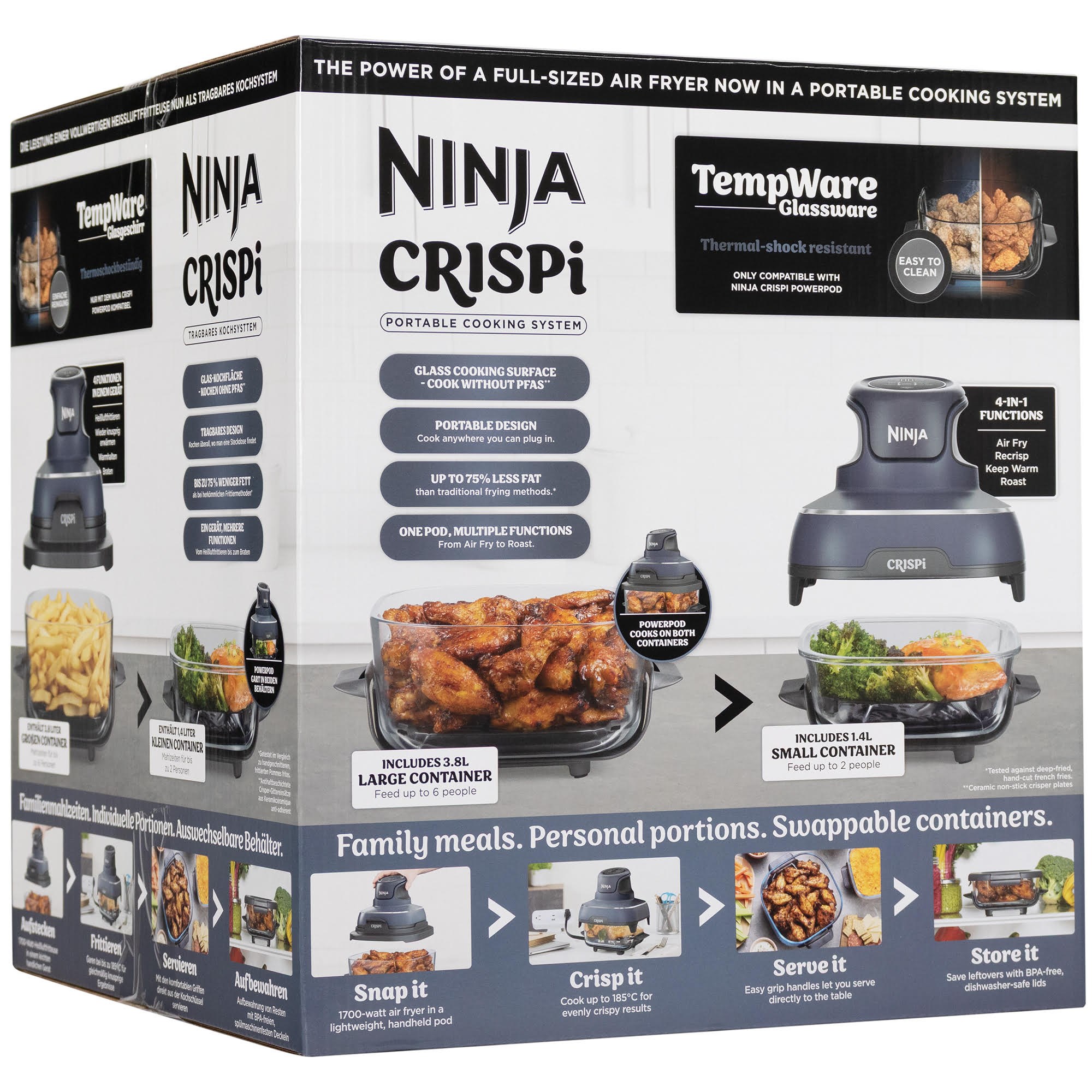 Ninja Crispi Fn101eugy - Cyberspace Blue - Heissluftfritteusen