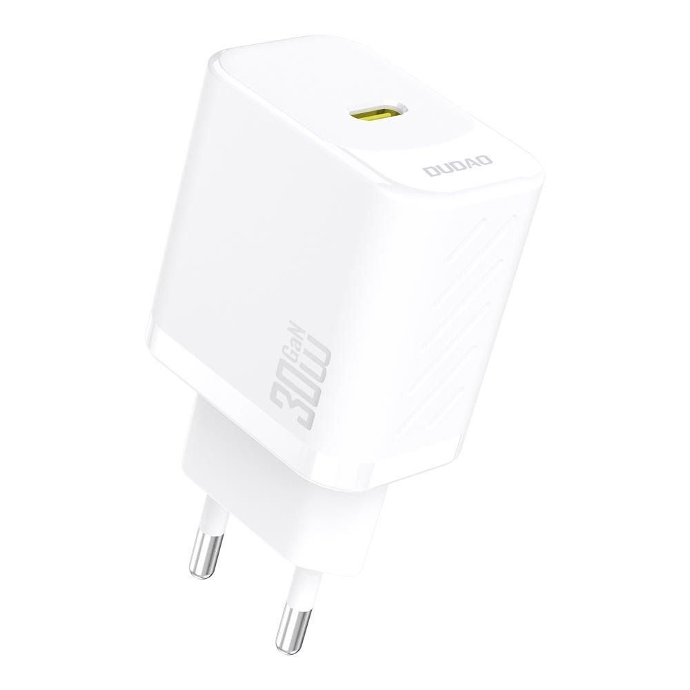 Dudao A27p 30w PD Gan Usb-c Wall Charger - White - Handys Adapter Und Ladegeraete 6976625334162