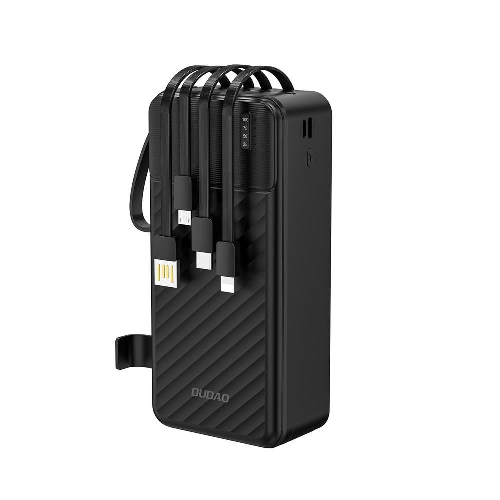 Dudao K11 Max Powerbank With Built-in Cables - 30000 Mah - Powerbank Akku