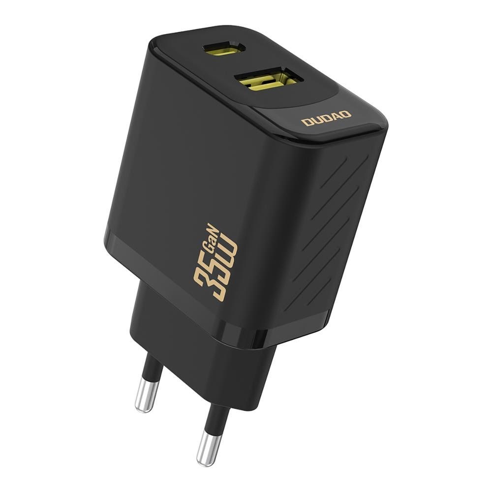 Dudao A27 Max 35w Gan Wall Charger - Black - Handys Adapter Und Ladegeraete 6977196682904