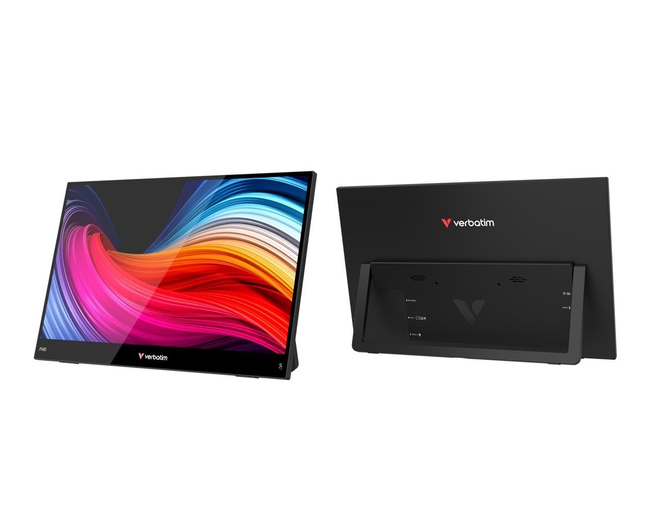 14" Verbatim Portable 14" Fhd Touch Monitor Light - Bildschirm